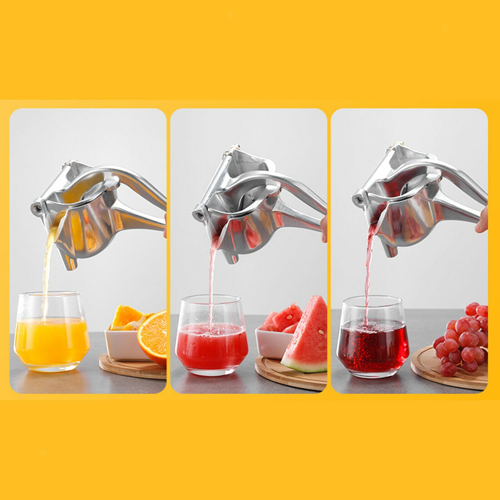 Aluminum Alloy Manual Fruit Juicer Sugarcane Lemon Squeezer Kitchen Bar