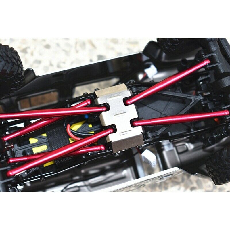 Stainless Steel Chassis Armor GearBox Axle Protector for 1/24 RC Cler Axial SCQ4