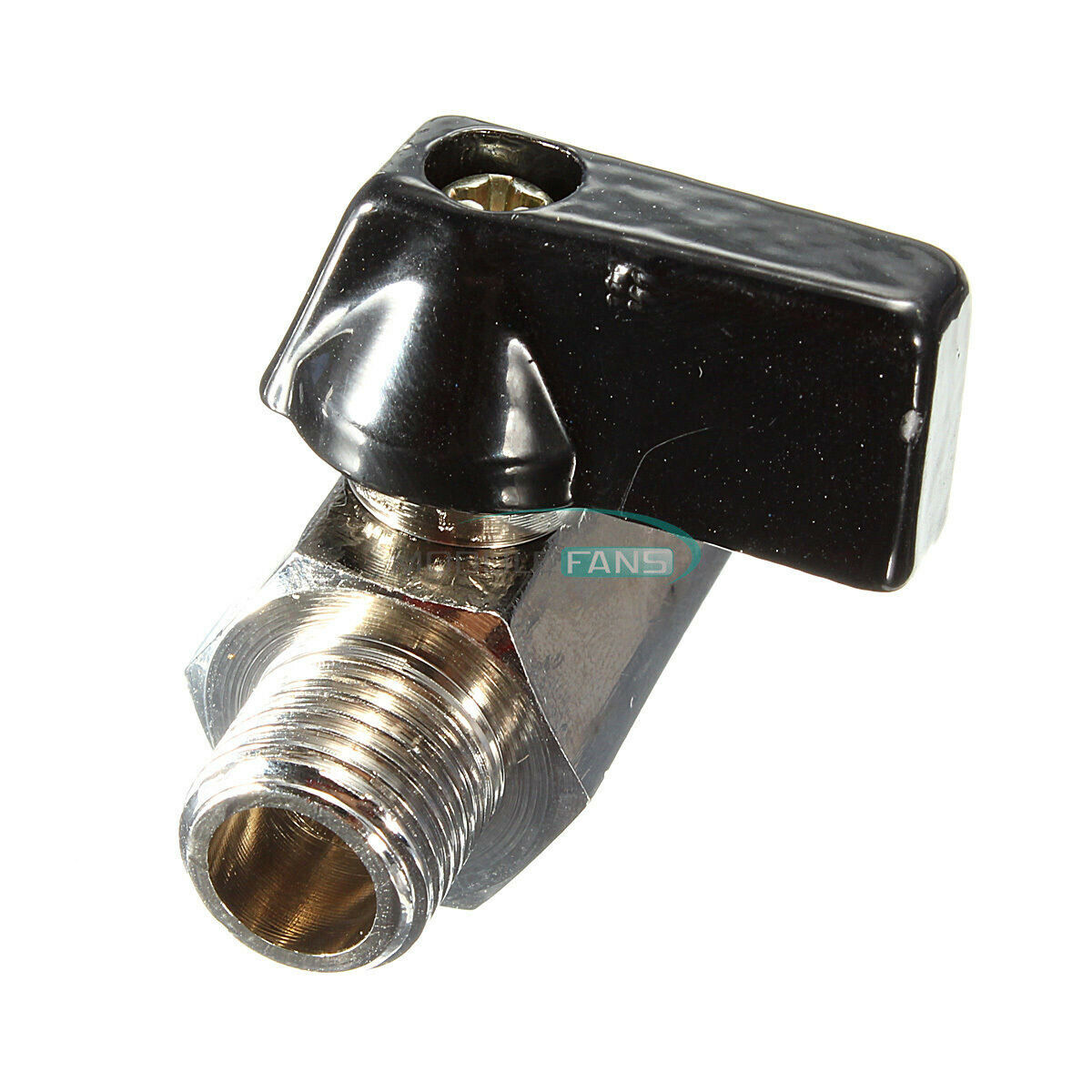 1/4" Bsp Ball Valve Chrome Brass Tap Male to Female Air Compressor Hose DZ1322