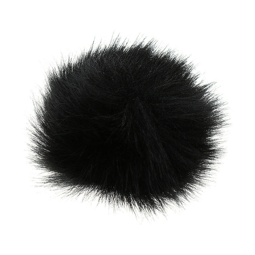 2 Pcs of Set Microphone Furry Windscreen Windshield Muff Mic Furry Cover