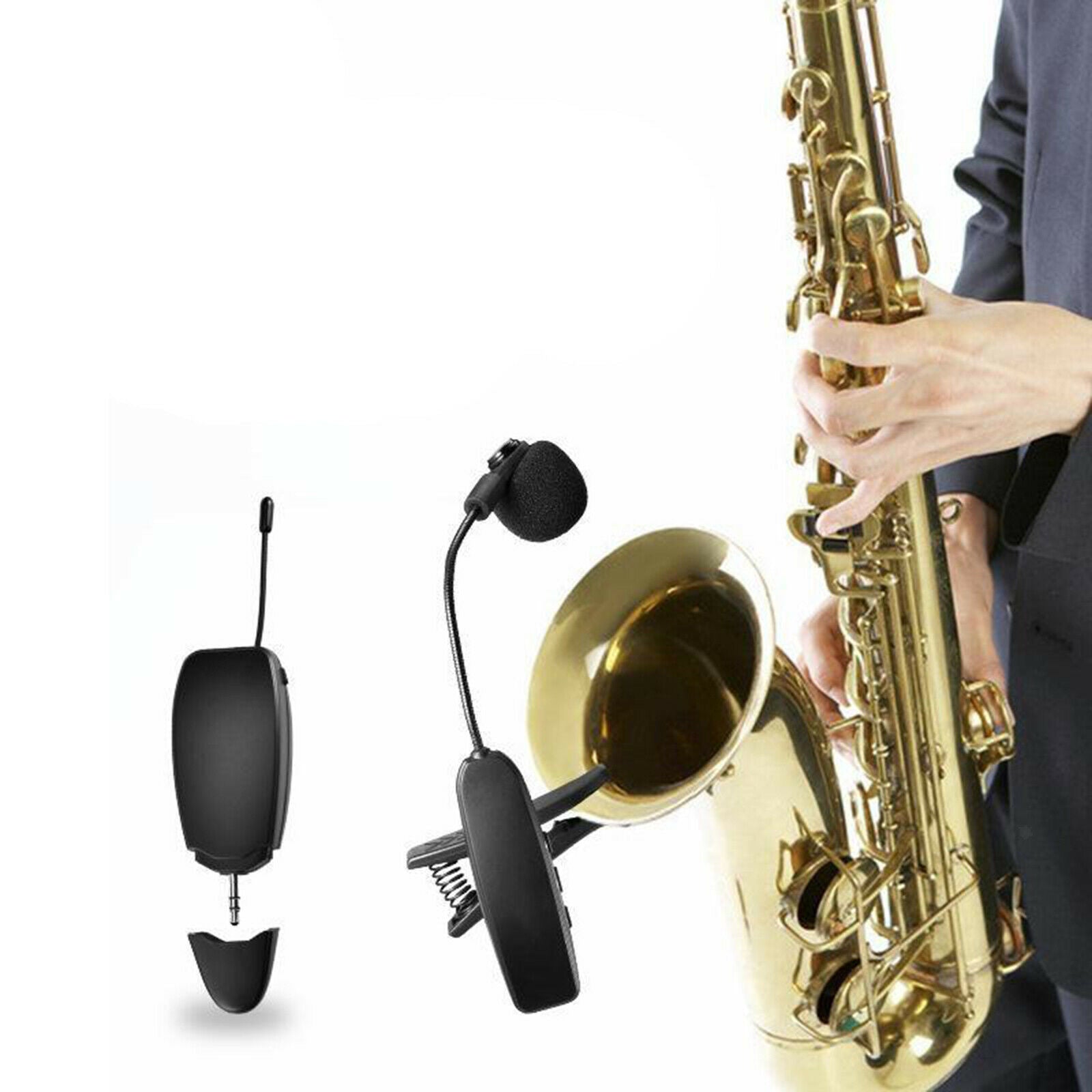 Wireless Saxophone Microphone System Professional Sax Receiver Transmitter