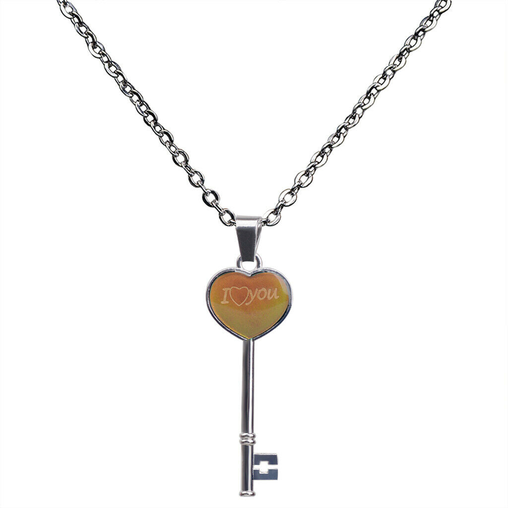 Exquisite Mood Temper Color Change Key Mood Stone Pendants Jewelry Gifts