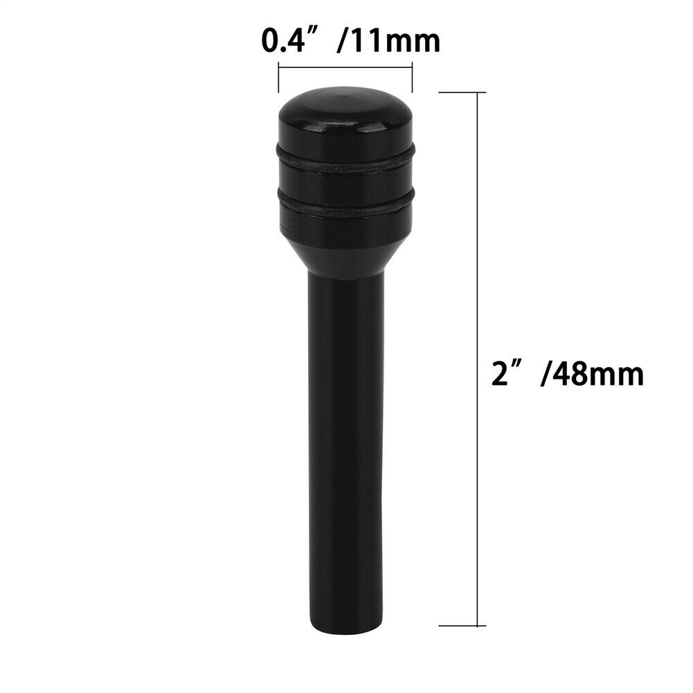 Black Aluminum Alloy Car Truck Interior Door Lock Knob Pull Pins Cover Universal
