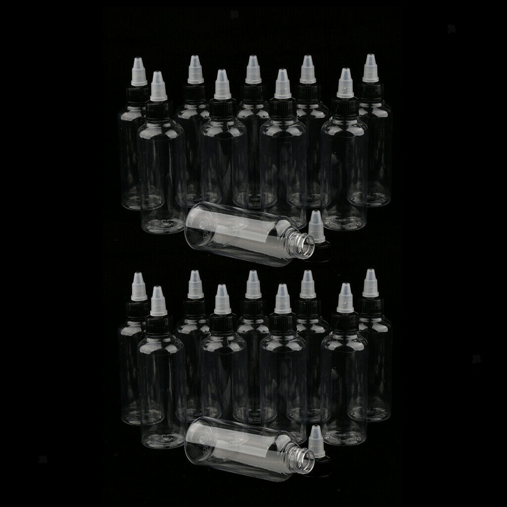 20 Pieces Empty Arts Crafts Bottles Containers Tubes for Hair Dye Glue