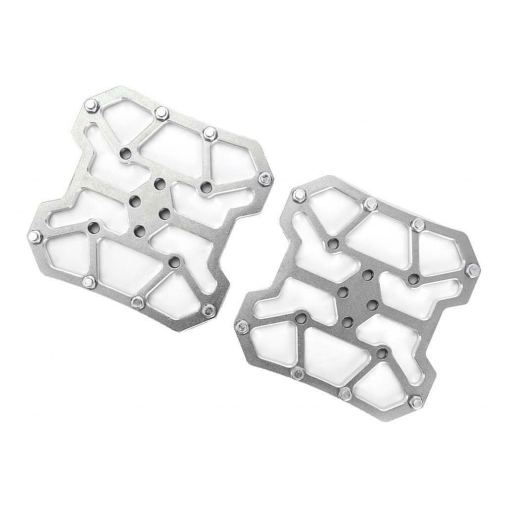 1 Pair MTB Bike Bicycle Lock Clipless Pedal Plate Adapter Converter Sliver