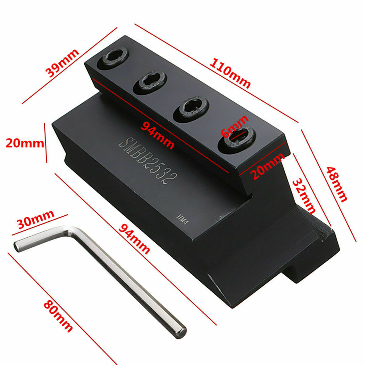 SMBB2532 Cut-Off Blade Holder Cutting tool + T-wrench For CNC Milling Cutter
