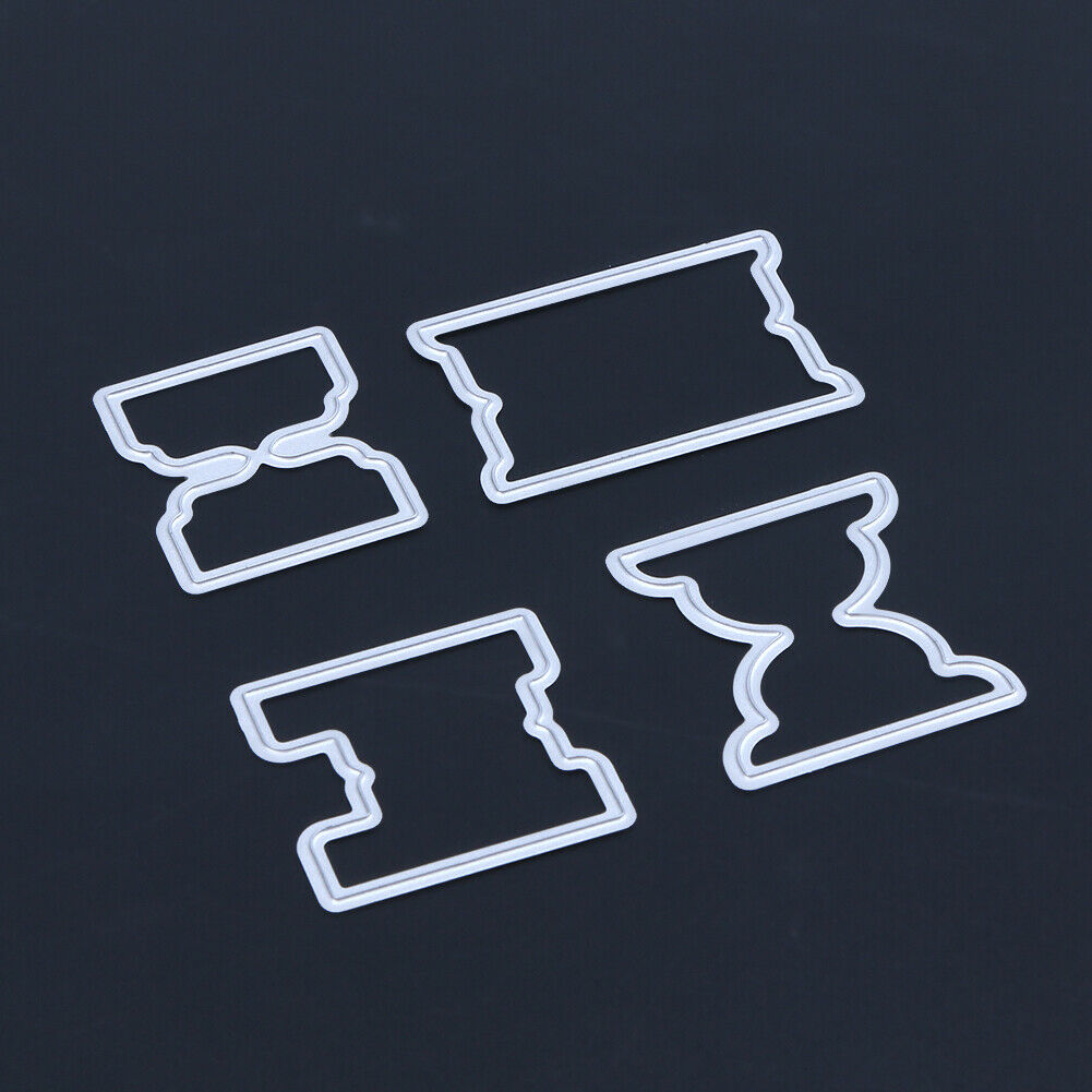 4pcs DIY Metal Embroidery Stencil Scrapbook Craft Cutting Die @