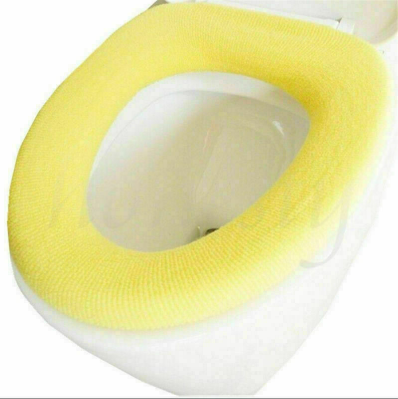 2X Bathroom Toilet Seat Cushion Closestool Washable Soft Warmer Toilet Mat Pad