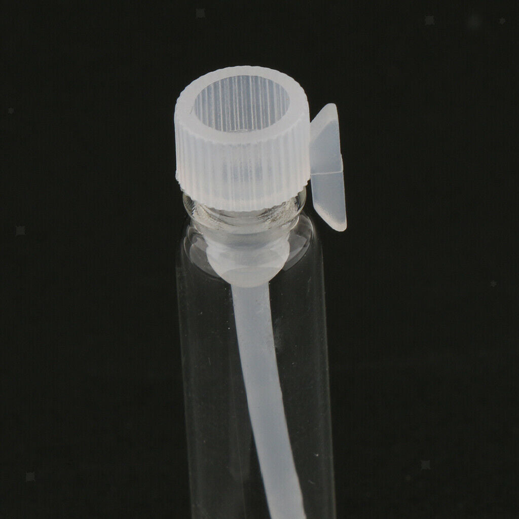 30 lot Travel Empty Mini Clear Glass Bottle Jar Sample Vials for Liquid 2ml
