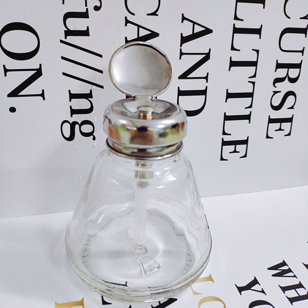 Empty Nail Polish Remover Pump Dispenser Push Down Bottle+700x Nail Gel Wipe