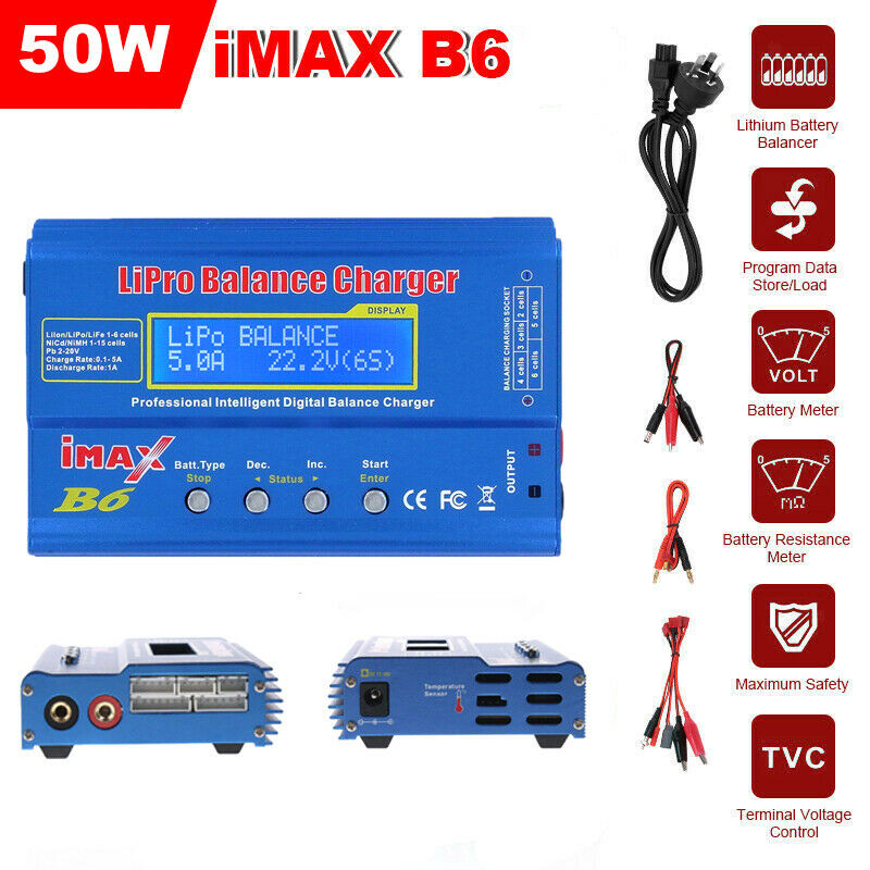 iMAX B6 Professional Lipo Balance Charger for RC Car Aeromodelling Battery