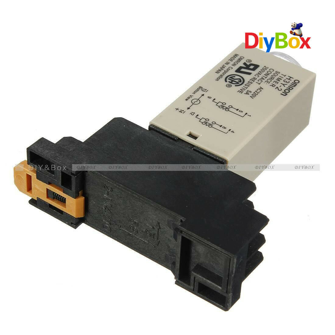 1-30 Minute H3Y-2 Base Power On Time Delay Solid-State Timer Relay DPDT AC 220V
