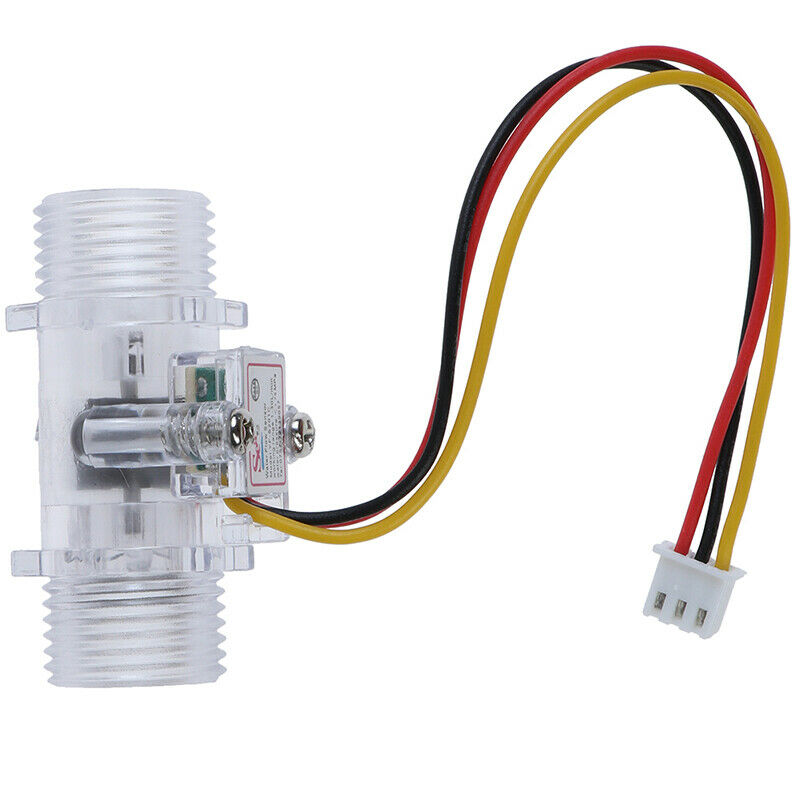 1Pc Water Flow Sensor Switch G1/2" Hall Effect EBter Control DC 5-15V.l8