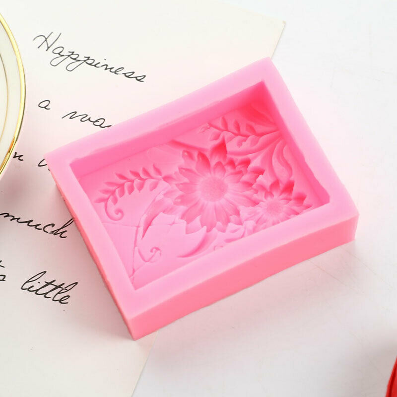 Silicone Soap Mold Sun Flower Craft Fondant Mould DIY Cake Supply Chocola.l8
