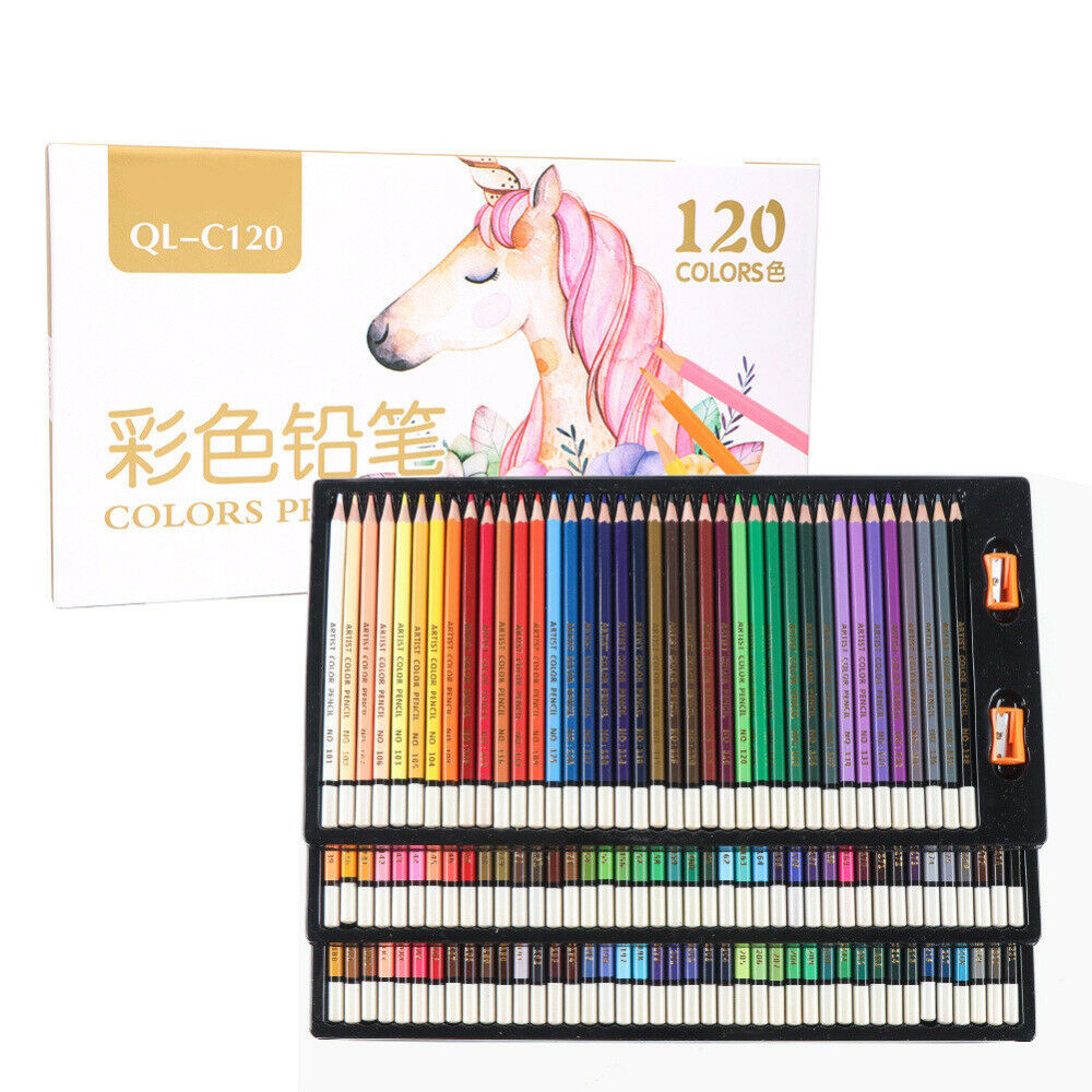 120pcs Colored Pencil Drawing Set Painting Sketching Pencil Student Supplies