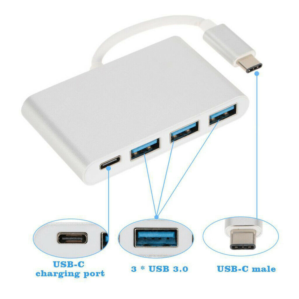 USB-C Multi-port C Adapter Cable w/ Type-c USB 3.0 USB2.0 for chromebook