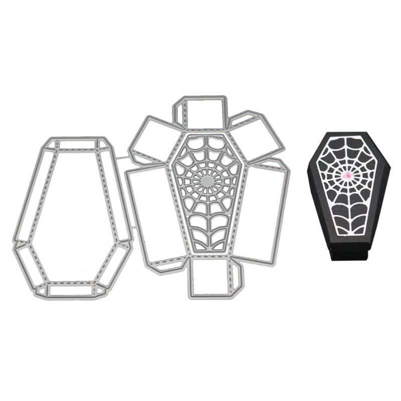 Halloween Coffin Cutting Dies Stencil DIY Scrapbooking Paper Card Embossing