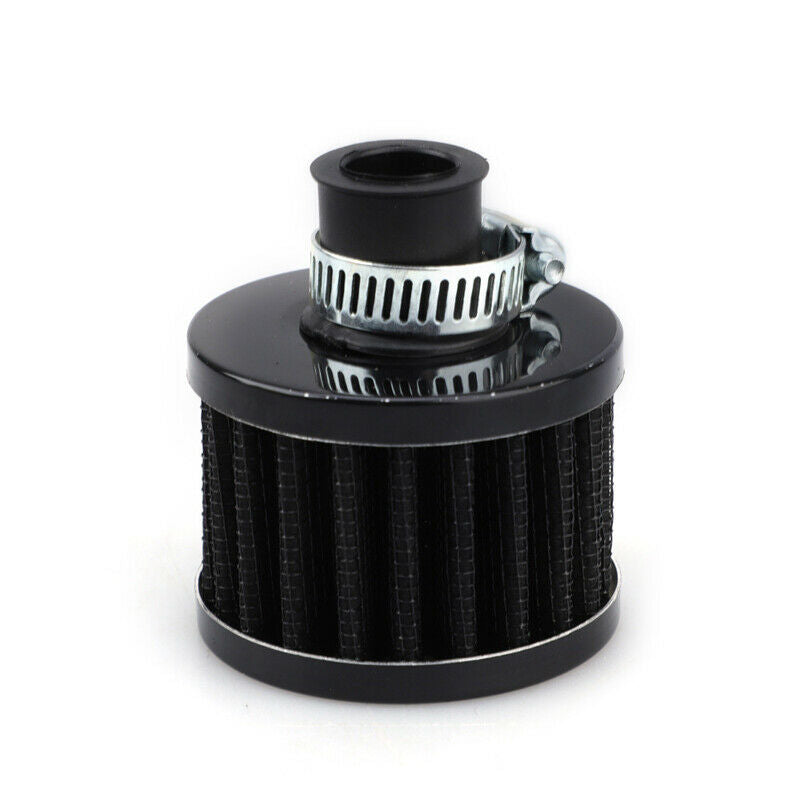 2-Port 3/8" NPT Oil Catch Can Tank Baffled Reservoir with Drain Valve Breather