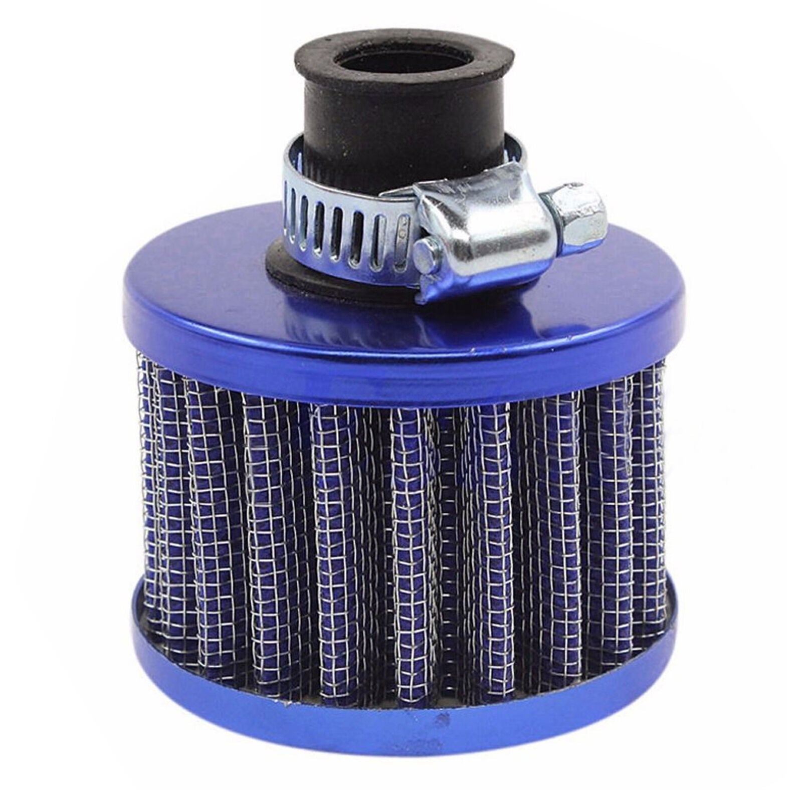 Blue 12mm Car Motor Cold Air Intake Filter Turbo Vent Crankcase Breather Cleaner