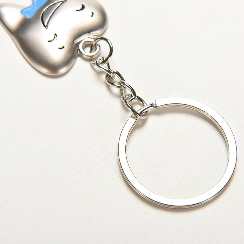 1Pair Tooth Couple Metal Keychain Keyring Gift For Lover Children Frien.l8