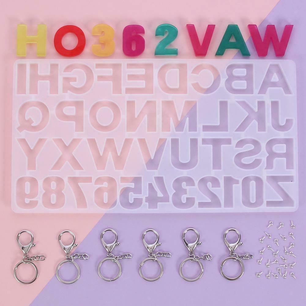 Silicone Molds Epoxy for Keychain Pendant Jewelry Charms Making Craft Kit