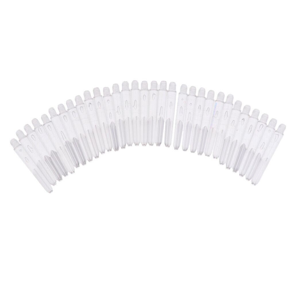 2X Ultralight 35mm 2BA Plastic Dart Stems Shafts Tip Darts Games New Colourless
