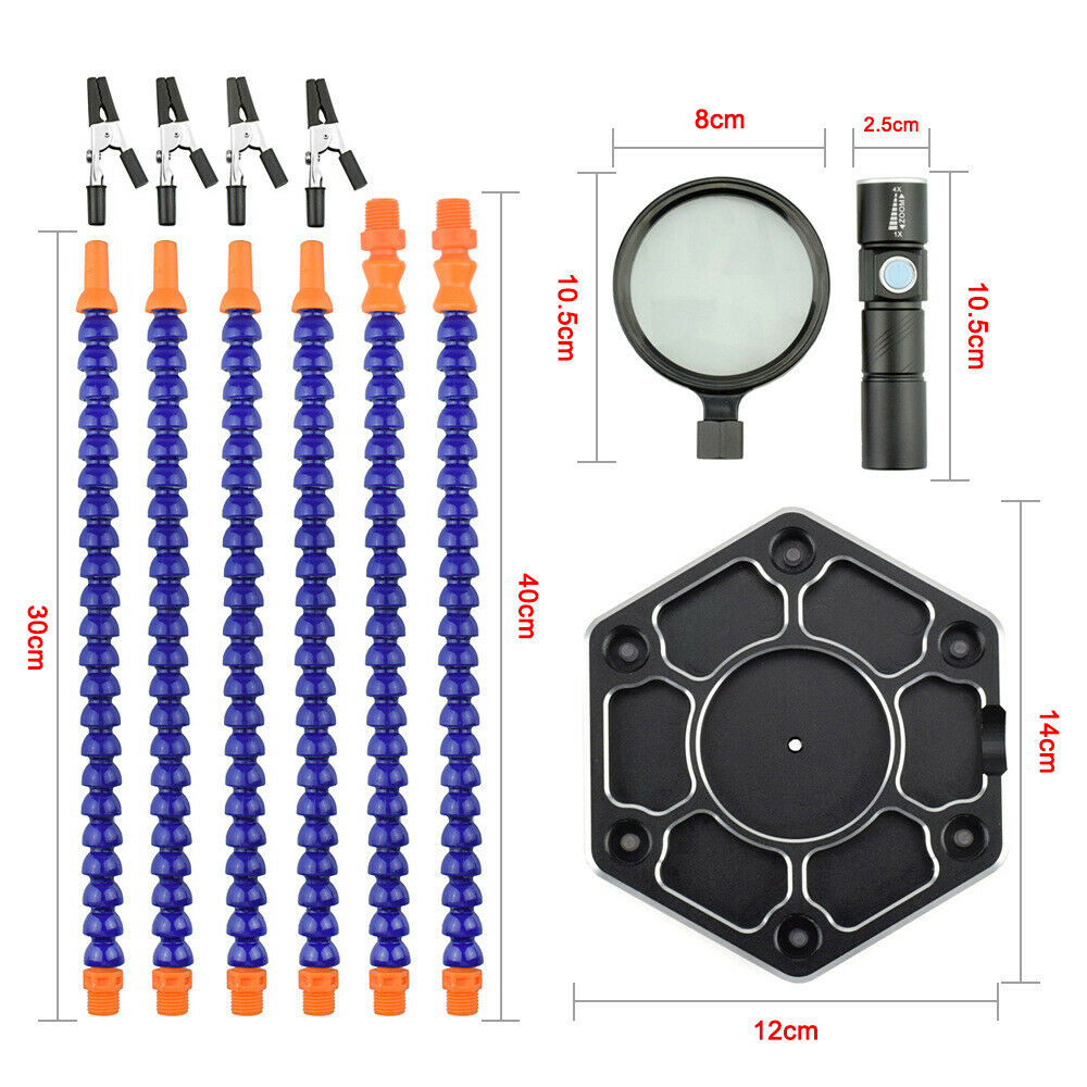 Six-Jaw Electronic Product Aluminum Alloy Soldering Station Repair Workbench