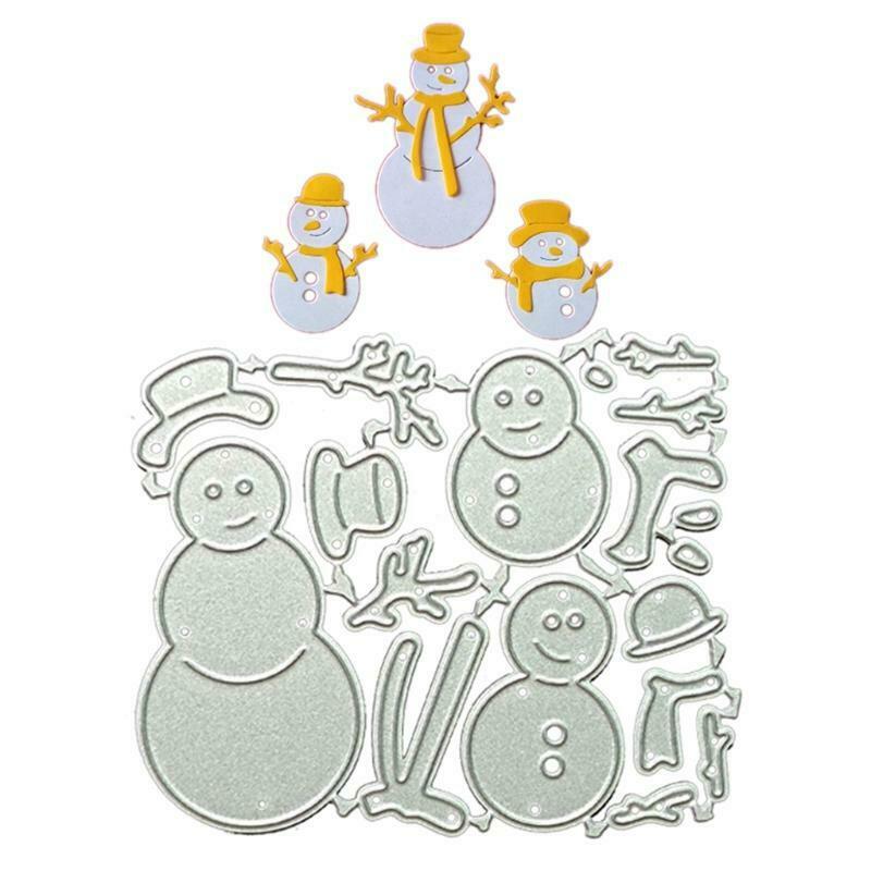 Christmas Snowmans Metal Cutting Dies Stencil DIY Scrapbooking Album Paper Card