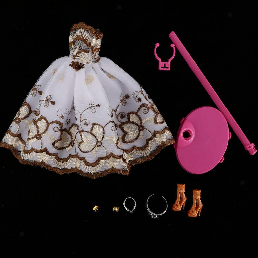 Gorgeous Off Shoulder Evening Dress & Detachable Display Stand For