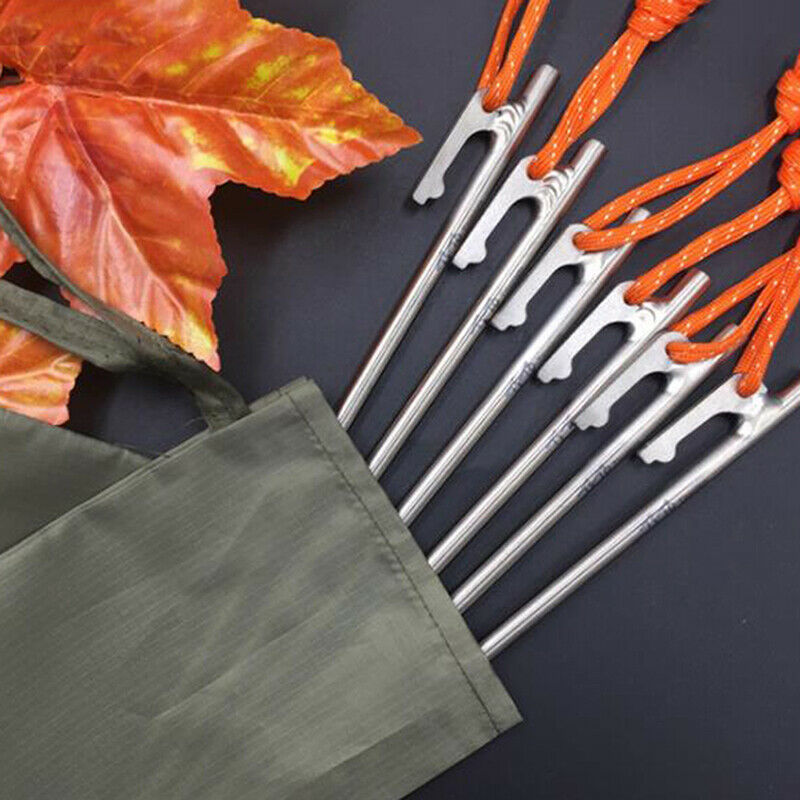 Outdoor Tent Peg 20cm High Strength Titanium Tent Nail Stake Tent AccessoriY SJ