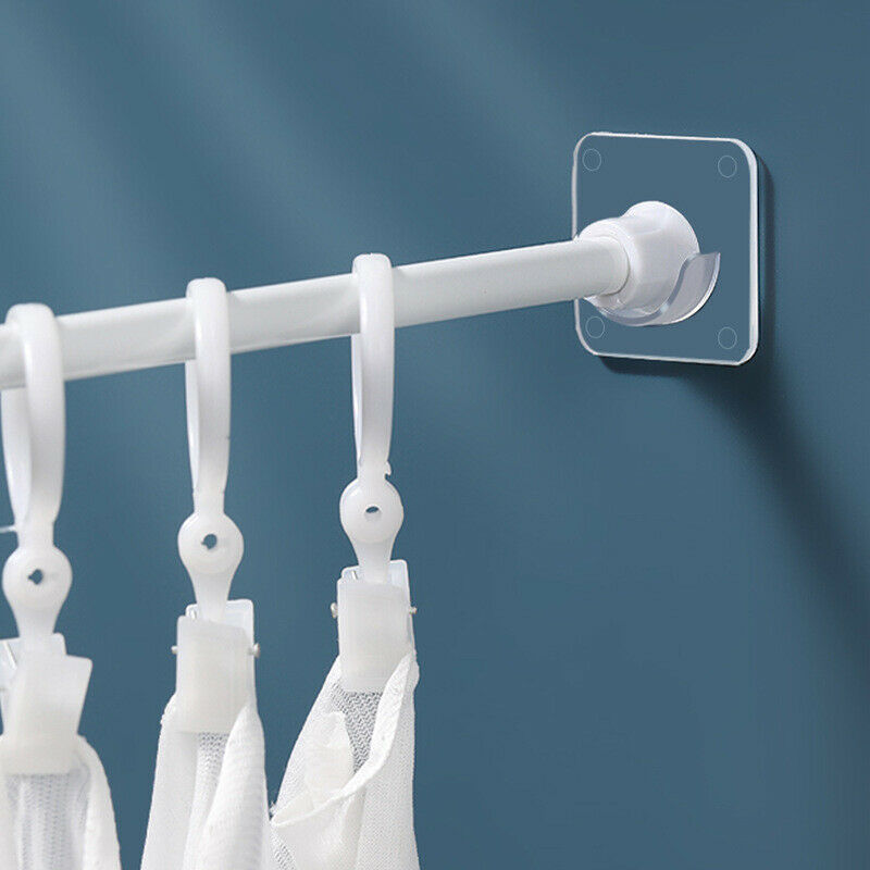 2pcs Of Punch-free Strong Rod Holder Curtain Rod Bracket Hook AdjustableY KX