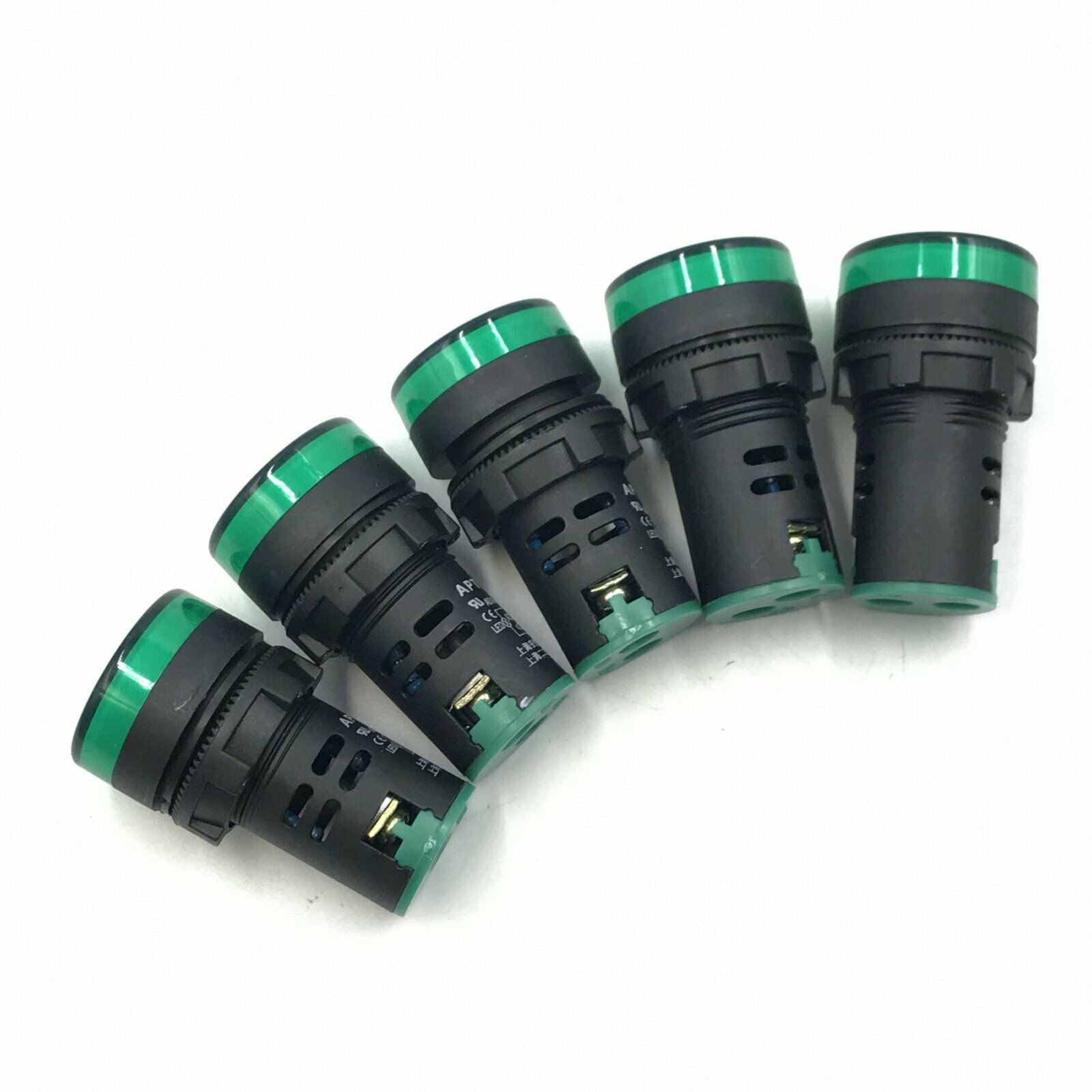 5pcs Green 24V LED Indicator Pilot Signal Light Lamp 22mm [M_M_S]