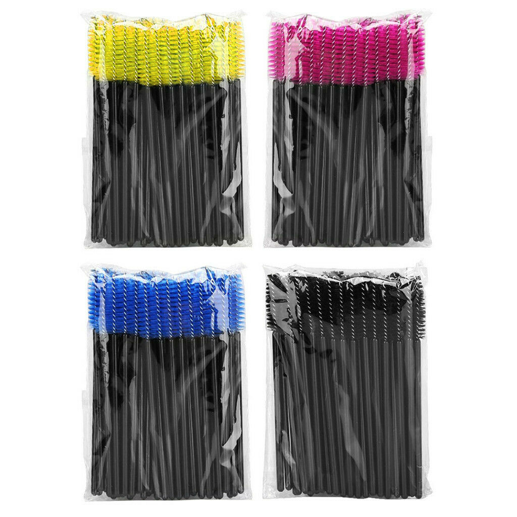 200 Pieces Disposable Eyelash Mascara Wands Applicator Makeup Brushes