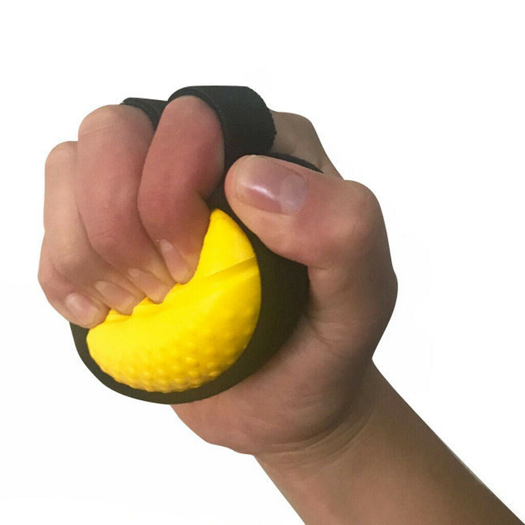 Finger Grip Ball Hand Orthotics Trainer Stress Relief Gripping Ball Oval