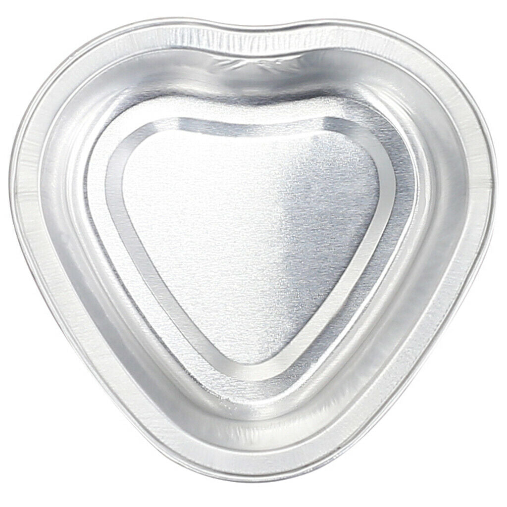 10 Pieces Disposable Wax Beans Melting Pots Bowls - Heart & Round Shapes -