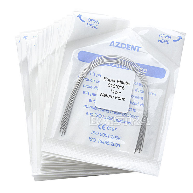 100X AZDENT Dental Orthodontic Niti Super Elastic Rectangular Arch Wire Natural