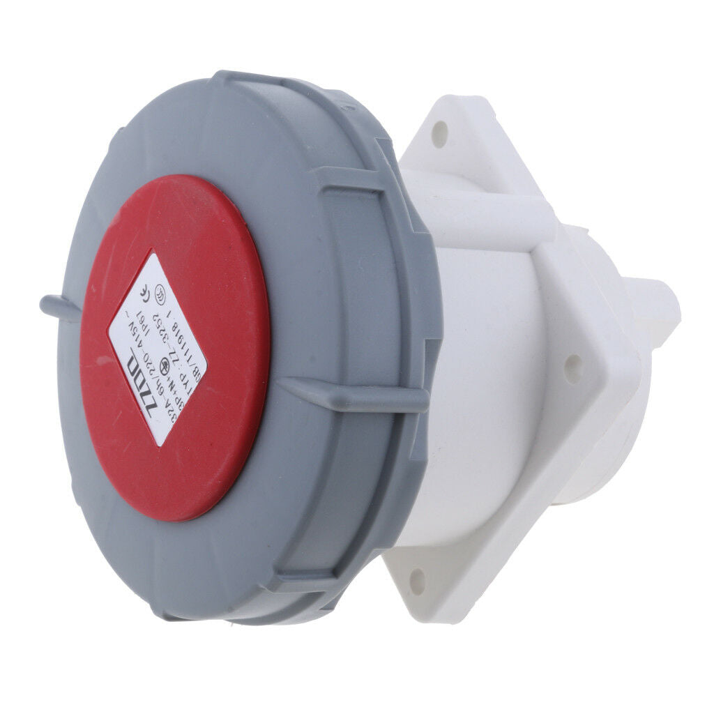 5 Pin Industrial Socket 32A 220-415V Weatherproof Waterproof IP67 3P+N+E
