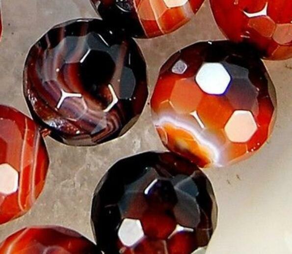 Beautiful nature 6mm Faceted Dream Agate Round Beads 15" AAA
