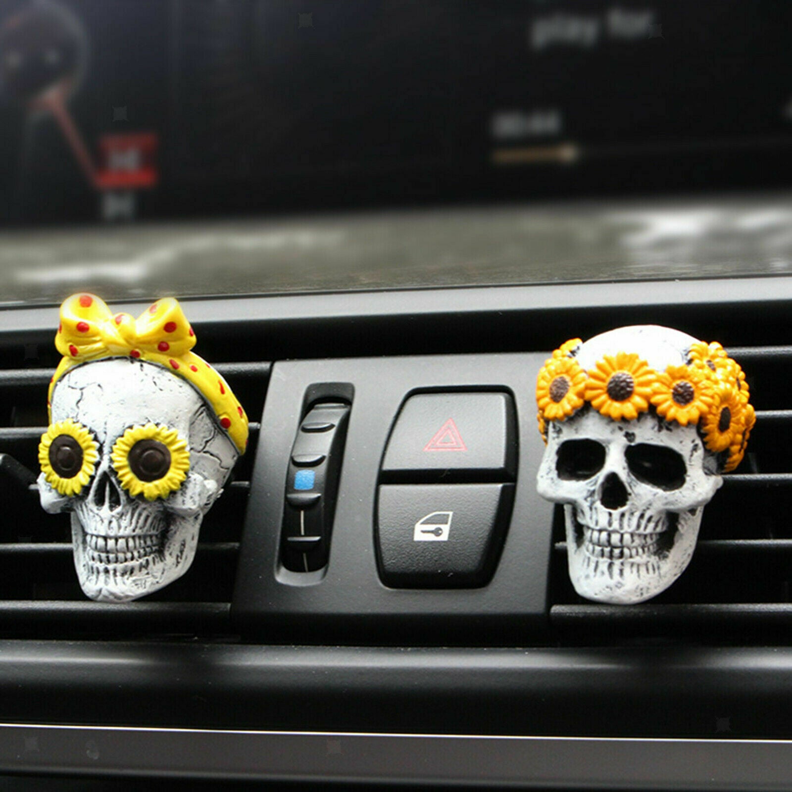 2Pcs Car Air Vent Decor Perfume Air Freshener Aromatherapy Fragrance Clip
