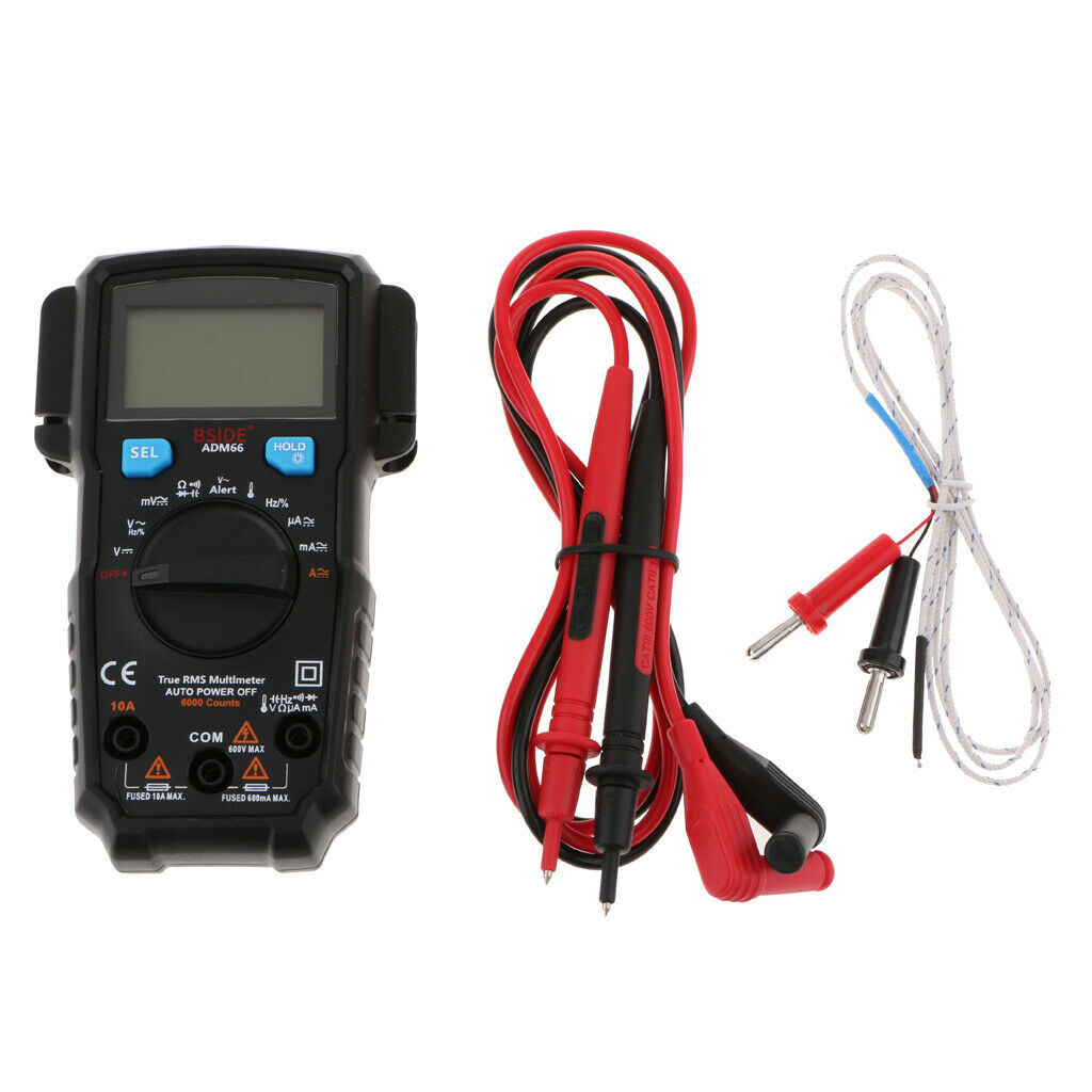 6000 Counts NCV Detection Volt Amp Ohm Meter Digital Multimeter Auto-Ranging