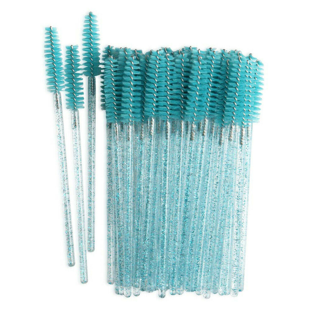 200-piece Disposable Eyelash Brushes Crystal Rod Mascara Wands Makeup Tool