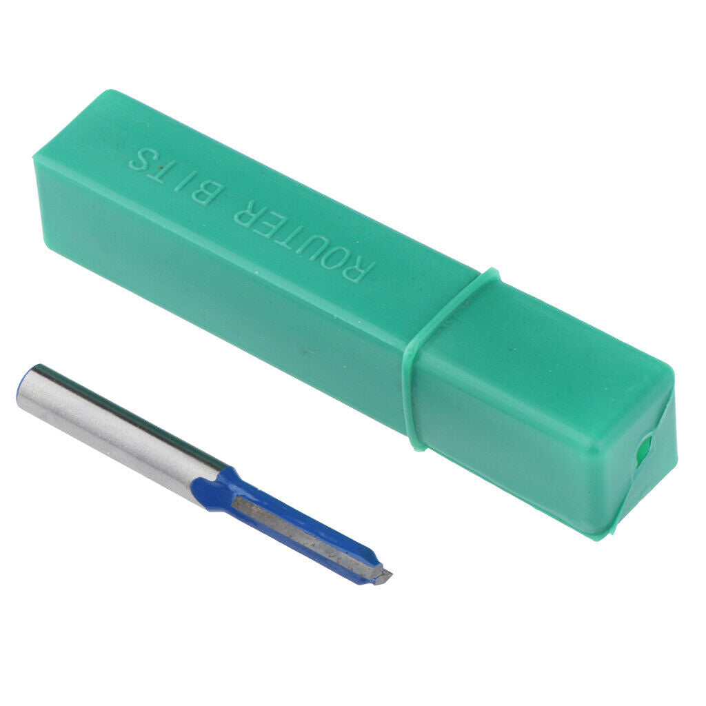 Woodworking Cutting Tools-1/4" Shank Router Bits Straight Blade 6.35mm