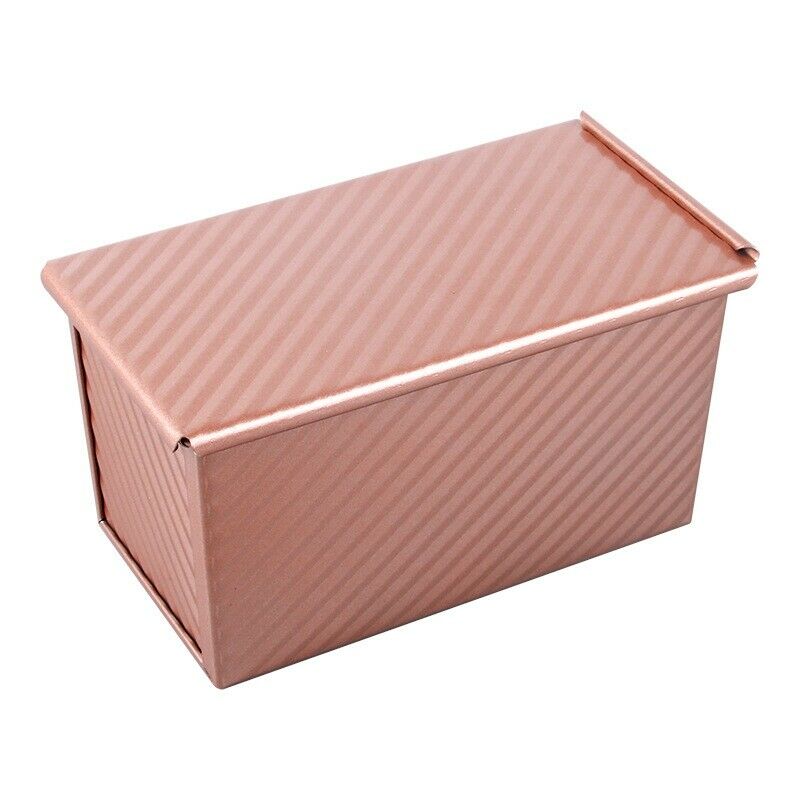 Baking Pullman Loaf Pan with Cover,Bread Pan with Lid,Nonstick Rectangle CorX6R8