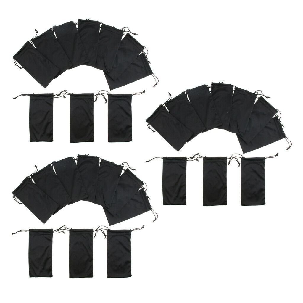 30x Drawstring Pouch Sunglasses Glasses Mp3 Gadgets Storage Bag Case Holder