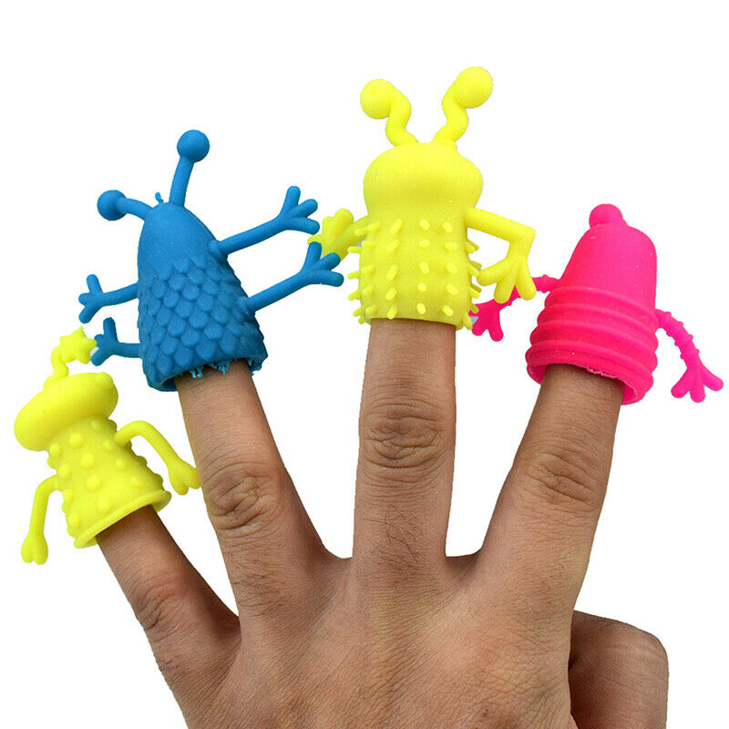 4Pcs/Set Expression Hand Puppet Children Finger Puppet Parent Storytellin.l8