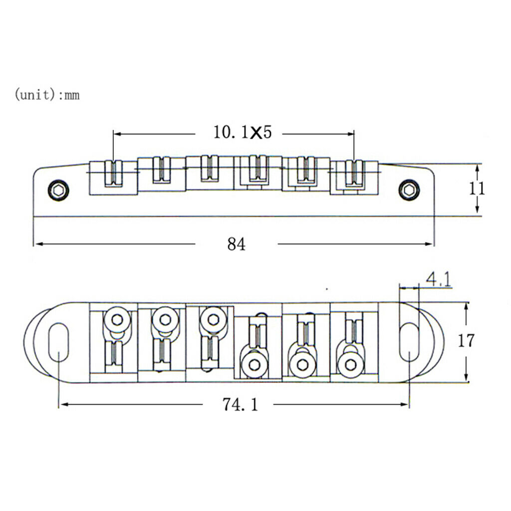 Locking Roller Saddle Bridge for     Electric Guitar Replacement