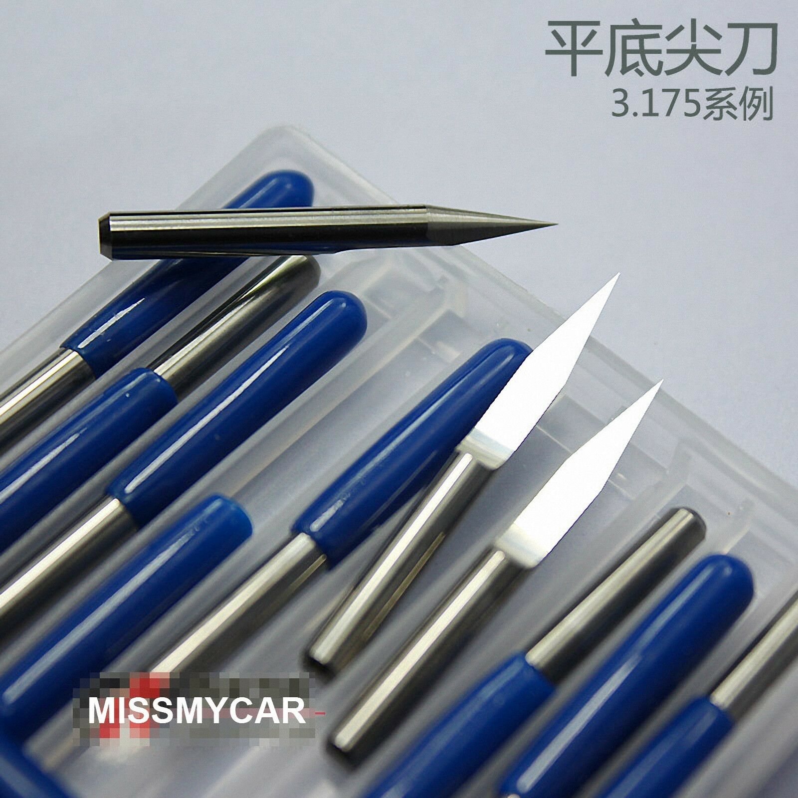 30pcs new CNC router Carbide PCB Engraving Bits 30° 0.1/0.2/0.3/0.5/0.8/1.0mm