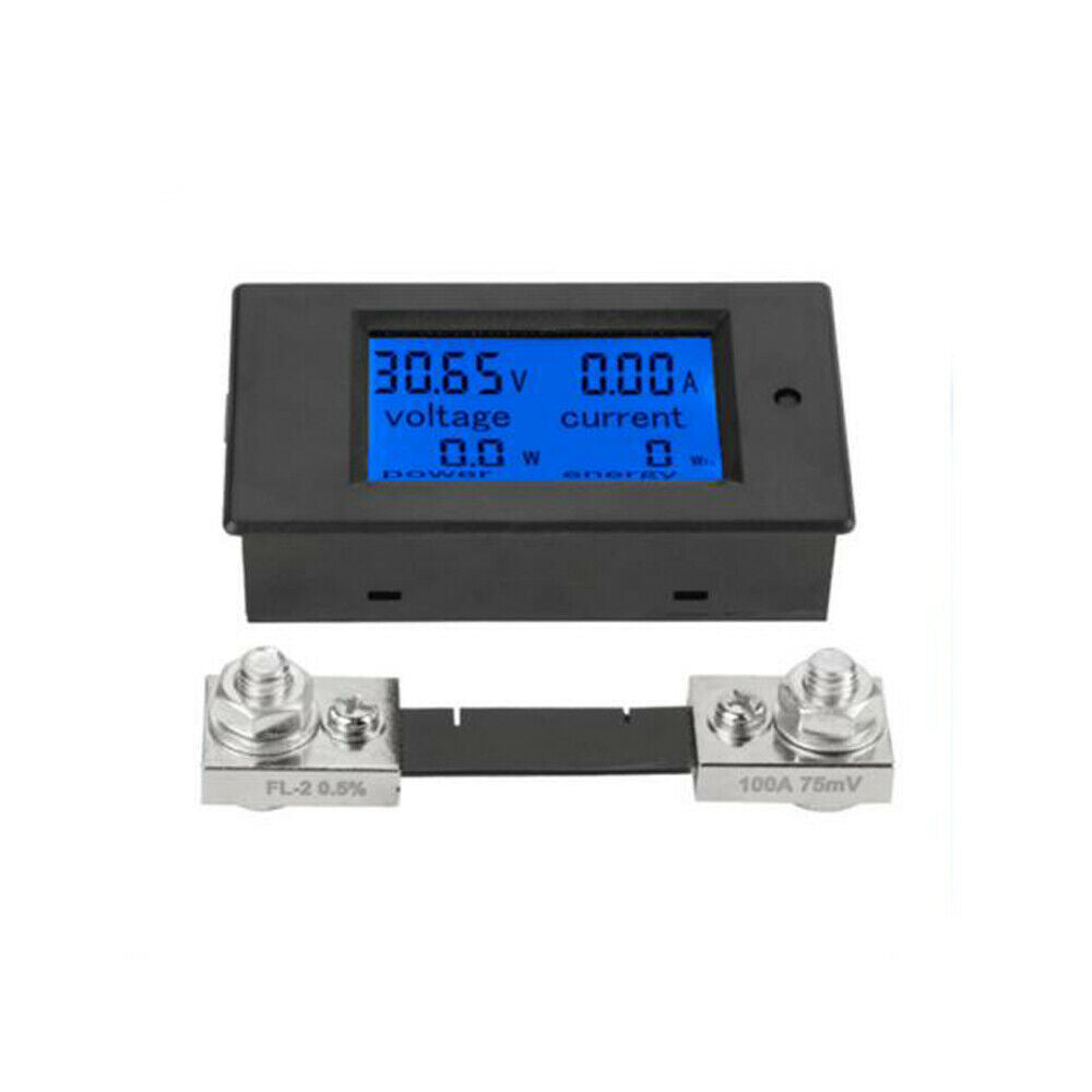 DC Multifunction Digital Display LCD Voltage Current Power Electric Energy Meter