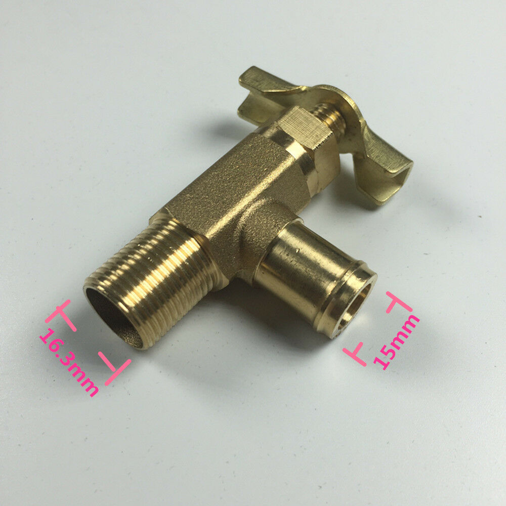 Excavator Air  Warm Water Valve 16mm Thread For Modern Hitachi Komatsu
