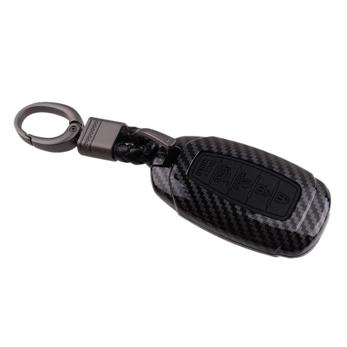 Car Key Fob Cover Case Shell Keychain Fit for Hyundai Palisade Elantra 2018-2021